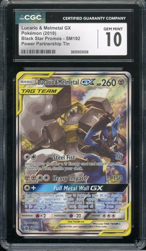 Lucario & Melmetal-GX graded CGC 10 for sale on eBay