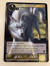 Force Of Will TCG Blessed Holy Wolf SKL-004C 1st Edition