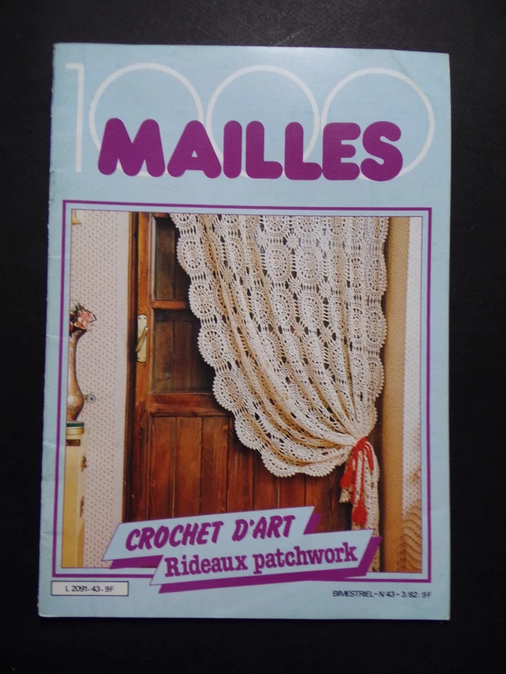 § catalogue ancien 1000 mailles n°43 crochet d'art rideaux patchwork - Photo 1/4