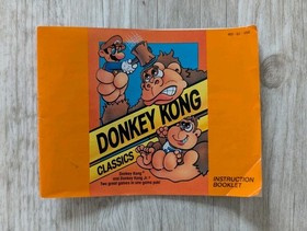 Donkey Kong Classics 1988 Nintendo NES Authentic Box, Manual & Sleeve Only 