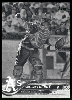 Jonathan Lucroy Oakland Athletics 2018 Topps Update Black & White #US187