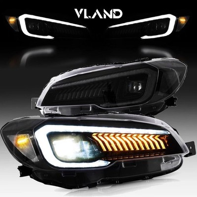 Full LED Sequential Clear Headlights For 2015-2021 Subaru WRX STI LED Projector