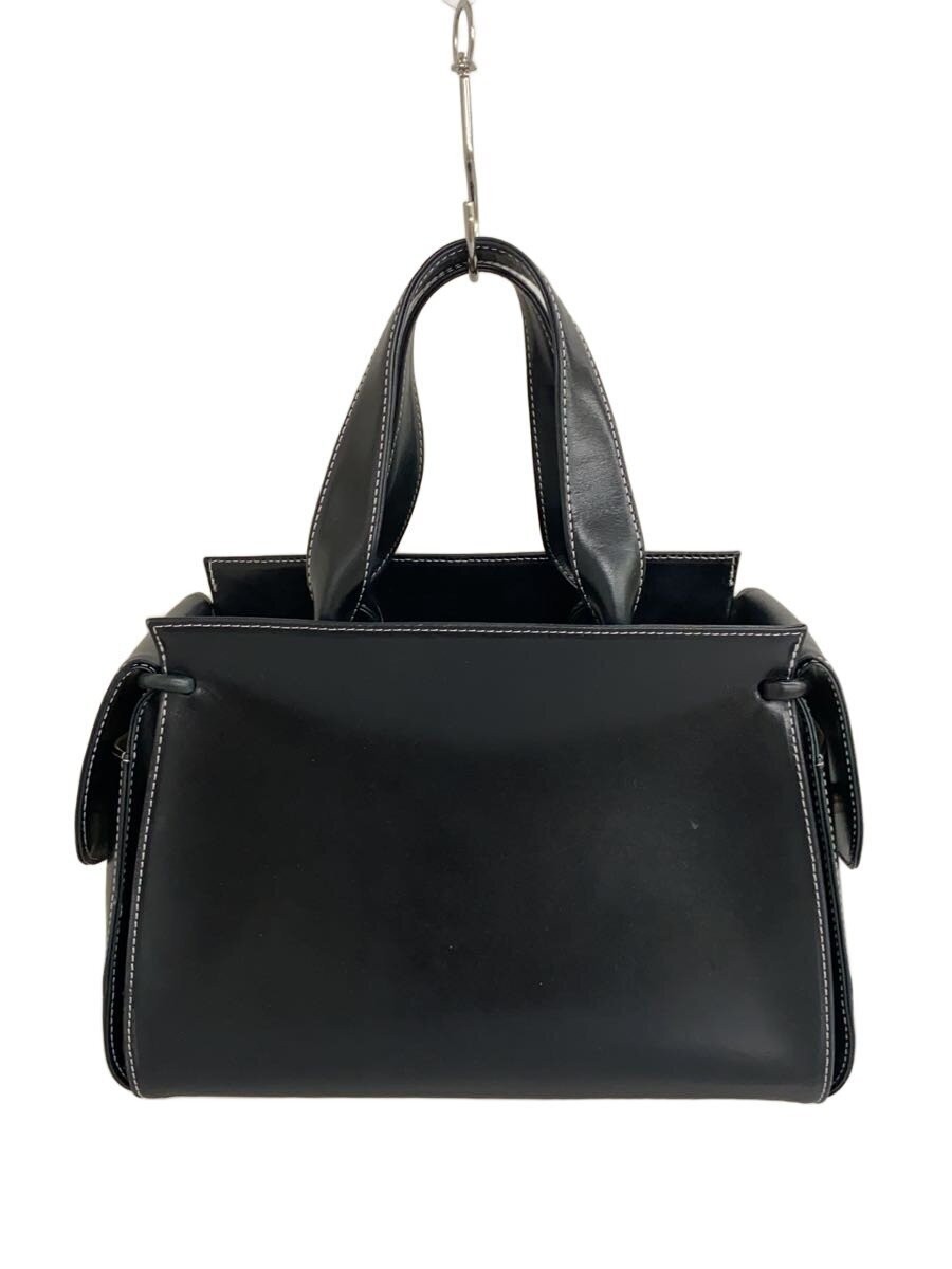 Kitamura Handbag/Leather/BLK/Solid Color 8