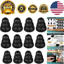 Comfortable Silicone Triple Flange Ear Tips   Noise Cancelling, for 4mm-5mm Buds