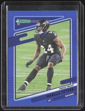 Marcus Peters #243 Press Proof Blue 2021 Donruss *HOT*