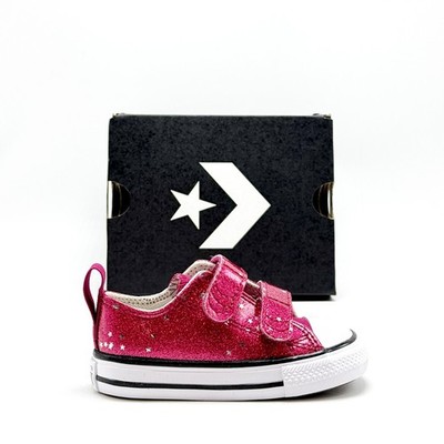 *NEW* Toddler VANS Old Skool V Shoe Glitter Raspberry Rose