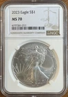 2023 silver american eagle 1oz ngc ms 70