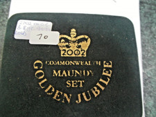 2002  COOK ISLANDS  MAUNDY SET OF 4 PROOF SOLID GOLD COINS      NO.70  F.D.C.