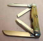 1993~CASE XX~MCMXCIII~SC64052~SECOND CUT BONE 4 BLADE MED. CONGRESS POCKET KNIFE — photo 6