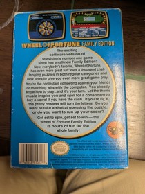 GameTek Wheel of Fortune Family Edition (Nintendo NES, 1990) Game CIB Complete