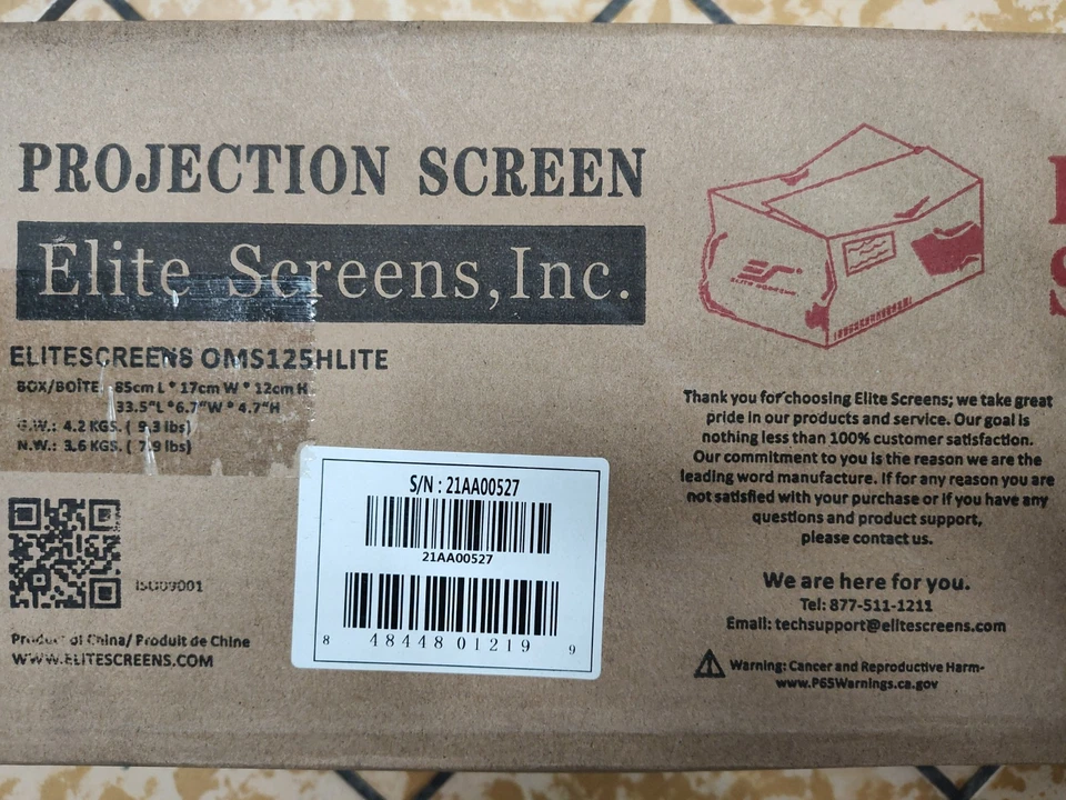 Elite Screens Yard Master Lite 125" Diag. 16:9 Outdoor Portable Projector Screen - Image 3 of 3