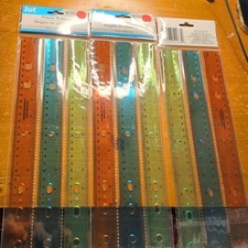 Jot 3 Pack of 12" Plastic Rulers Office School Work Metric