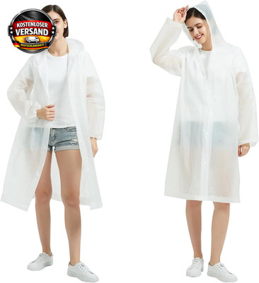 Wiederverwendbarer Regenponcho 5er Set Wasserdicht für Damen Herren Fahrrad Camp
