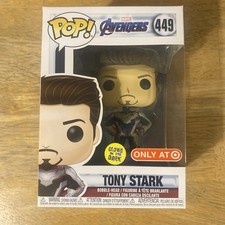 Funko Pop Marvel Avengers Endgame Tony Stark Iron Man #449 Target GITD