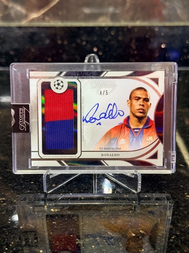 2024-25 Topps Dynasty Ronaldo Relic Patch Auto 4/5 Barcelona