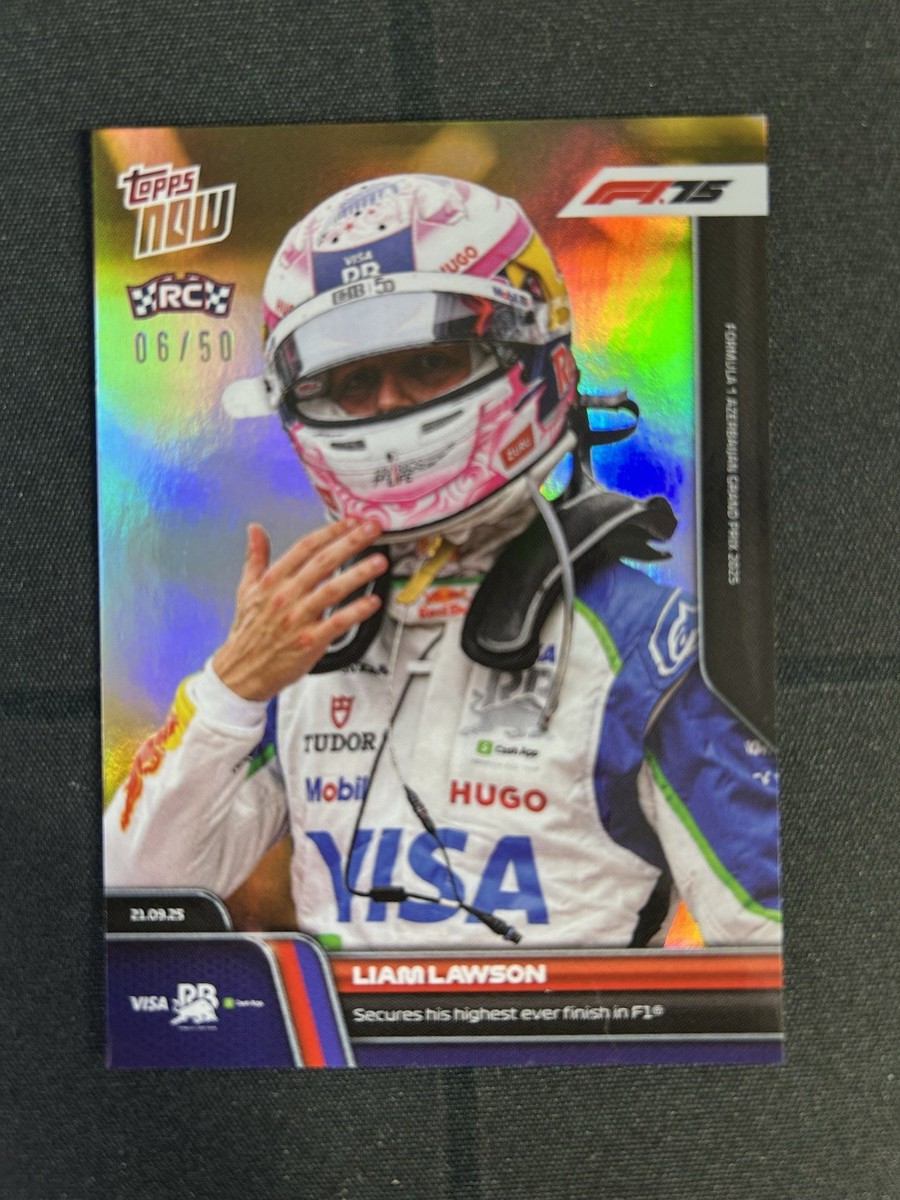 Liam Lawson RC Azerbaijan GP F1 2025 Formula 1 Topps NOW Card 65