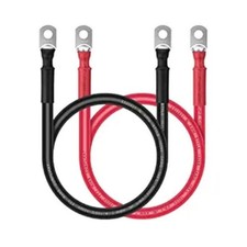 Battery Cable - 2 AWG 2 Gauge Wire Made with OFC Copper Wire Battery Power Inver