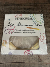 Aluminum Wire, Flat, Goldenrod, 3mm; about 5m/roll AW-BC0002-01A-3mm