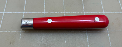 Judd's Very Nice Vintage Red Heavy Pipe Tamper