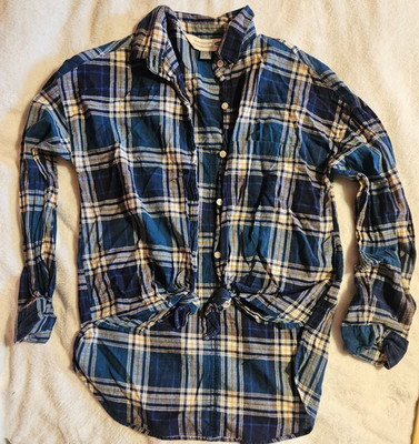 Women's Plaid Old Navy ''The Boyfriend's Shirt'' US Size M Women's Apparel/ Shirt