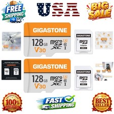 128GB Micro SD Card 2-Pack, A1 V30 4K Video Recording, Compatible with Securi...