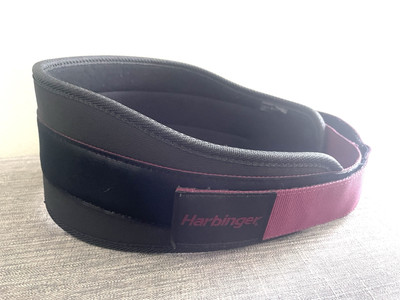 Women's Harbinger  5'' Foam Core Weight Lifting Belt - Black/Merlot Size Small