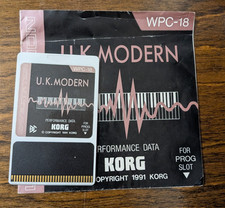 KORG CARD U.K. MODERN Performance Data WPC-18 WPC18 KORG WAVESTATION