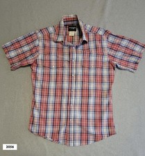 Boy's Wrangler Retro Snap Front Shirt Blue label Youth Med MWR325M 