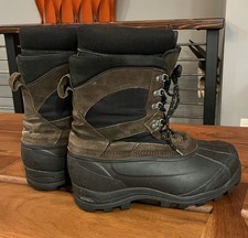 LACROSSE 600201 BROWN LEATHER/FABRIC LINERS WINTER SNOW MENS 14 BOOTS hunting