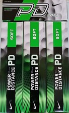 NIKE POWER DISTANCE PD SOFT WHITE GOLF BALL; 1 SLEEVE 3BALL, 3 SLEEVES 4BALL NEW