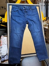 Calvin Klein Jeans CKJ 035 Straight Men's 34x30 Blue Denim Dark Wash