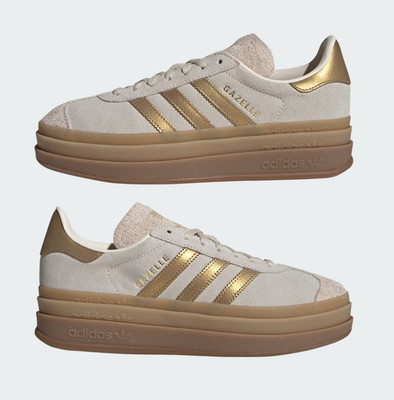 adidas Gazelle Bold IH6781 Cream White Brown Desert Women's Size Custom |  eBay