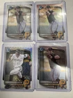 Konnor Griffin Bowman Draft/Chrome Lot Of 4 Base Mojo/Laser/Chrome Cards
