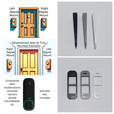 ecobee Smart Video Doorbell EB-CAMSDB-01 Wired Compatible Angle Wedge Mount