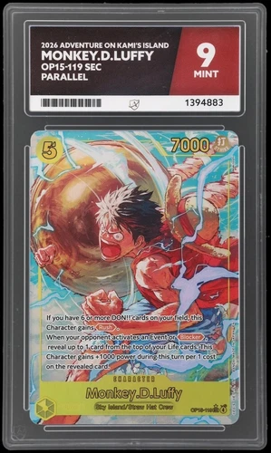 Monkey.D.Luffy (OP15-119) (V.2) 119 ACE graded card