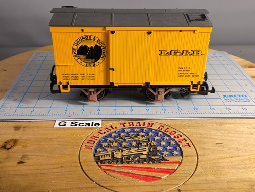 LGB G Calibre 1:22.5 Lake George and Boulder Box Car, en caja 94067 Lote #BLK81 | Condition: Used