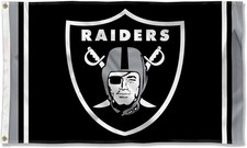 High-Quality Las Vegas Raiders 3x5 Outdoor Flag - Ideal for Sports Enthusiasts