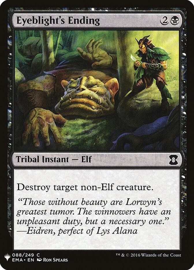 Eyeblight's Ending C The List Reprints 88 NM