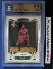 BGS 9.5 Gem Mint 2008-09 Bowman 111 Derrick Rose Rookie RC 10/10/9.5/9.5