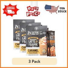  3 pack Frozen Bean Ultra-Premium Caramel Macchiato Latte  Frappe Drink Mix 20