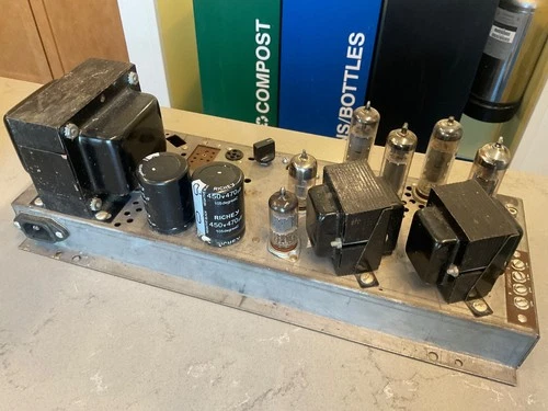 The Fisher 460A Vintage Stereo Tube Amp - Restored , Working and Tested w/ Tubes