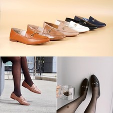 Womens Penny Loafers-Slip-On Flats for Work, Driving  Everyday Chic