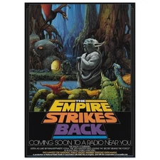 The Empire Strikes Back 1982 Vintage Movie Poster George Lucas 24x36 Unframed