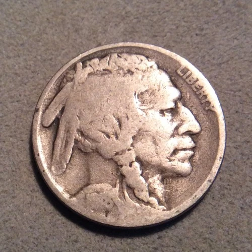 New Listing1918-S BUFFALO NICKEL  E-22 YOU GRADE FREE SHIPPING CORROSION 2 FEATHER TYPE