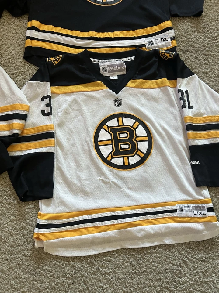 Lot Of Four (4) Boston Bruins Youth Hockey Jerseys Worn/Used | ALL Kids L/XL - Image 4 of 4