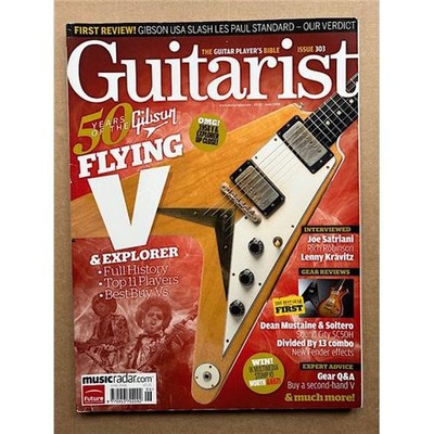 VARIOUS 2008 GUITARIST #303 MAGAZINE JUNE 2008 - gibson flying V + joe satriani/