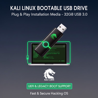 Kali Linux 2025.4 - 32 GB Bootable USB 3.0 - Security & Penetration Testing OS