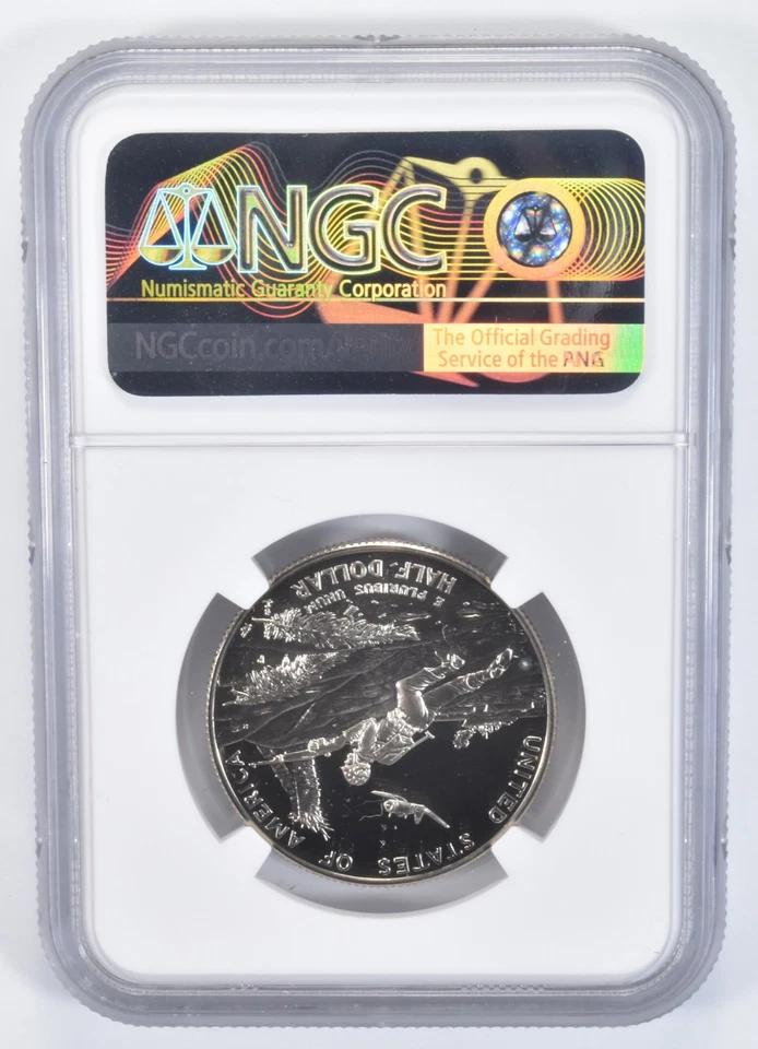 1991-1995-P World War 2 WWII Commemorative Half Dollar PF70 UCAM NGC *7689 - Image 2 of 4