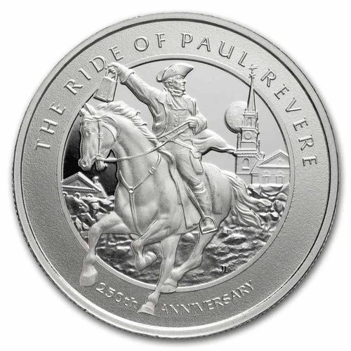 1 oz Silver Round - 250th Anniversary of Paul Revere's Ride