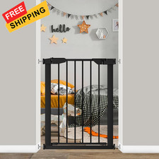 Fairy Baby 22.8"-25.5" Narrow Gate for Stair, 22.8"-25.5", Black